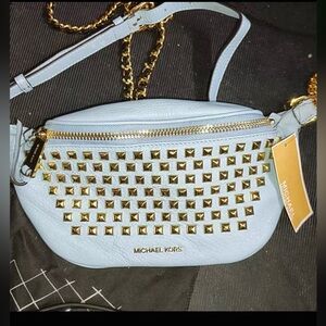 Michael Kors Studded Rhea Fanny Pack/Belt bag